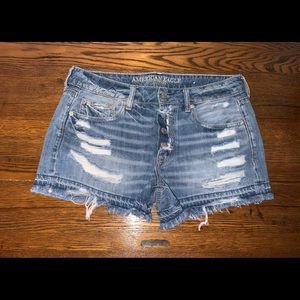 American Eagle Tomgirl Midi Jean Shorts